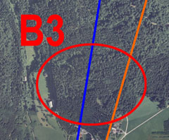 B1, B2, B3 sind die sogenannten Hausbärte, um Höhe für Streckenflüge zu gewinnen. Flüge ins Kernland des oberen Mühlviertels sind bei guten Bedingungen realisierbar.