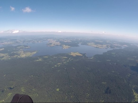 Blick auf den Moldaustausee
