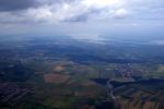 Paragliding Fluggebiet Europa » Österreich » Niederösterreich,Hohe Wand,Blick auf den Neusiedlersee, im Vordergrund sieht man den Grenzübergang Deutschkreutz, links die ungarische Stadt Sopron