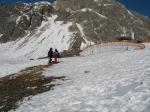 Paragliding Fluggebiet Europa Österreich Tirol,St. Anton - Kapall,Bild aufgenommen am 28.12.2006
Relativ starker Wind, Startbedingungen sehr anspruchsvoll