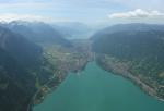 Paragliding Fluggebiet Europa » Schweiz » Bern,Schynige Platte - Kamel,Flug Richtung Axalp/ Meiringen: über Brienzersee, Blick zurück Ritg Interlaken