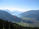 Paragliding Fluggebiet Europa Schweiz Bern,Schynige Platte - Kamel,Blick vom Startplatz Richtung See