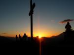 Paragliding Fluggebiet Europa » Österreich » Salzburg,Grießenkar,Sonnenuntergang hinterm Radstädter Tauern.
Geilstes feeling.
Ab mit einem Gleitflug ins schon Schattinge Wagrain.