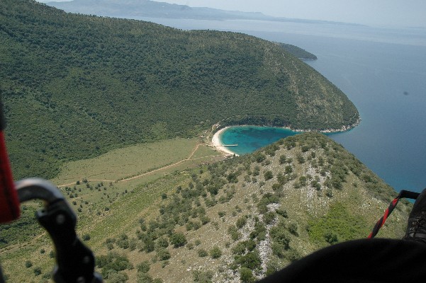Landeanflug auf die kleine Traumbucht