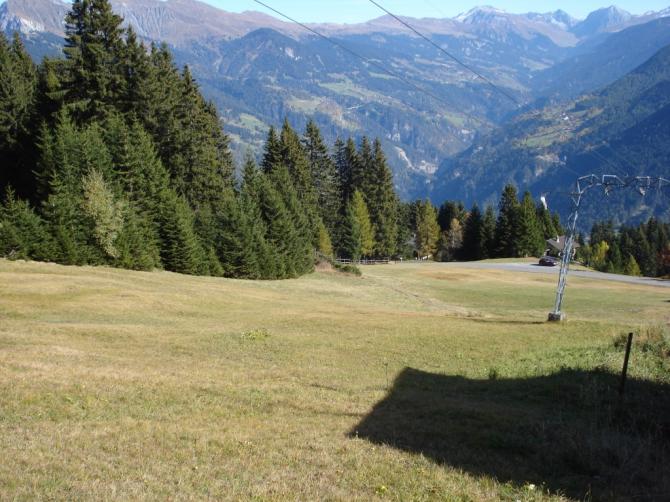 Startplatz ca 50 Meter links neben der Bergstation Brambrüesch