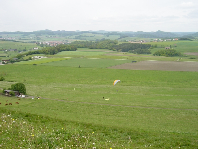 Blick vom Start in Richtung Landefeld (Blickrichtung Nord/West)
