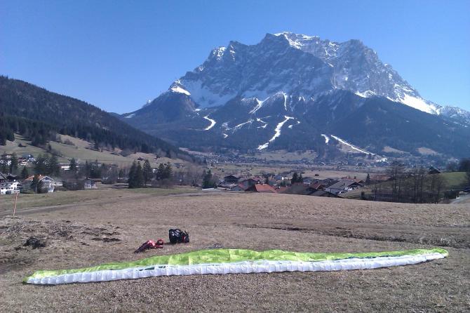 Tolle Aussicht vom Landeplatz