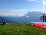 Paragliding Fluggebiet Europa » Österreich » Tirol,Grubigstein,Weststartplatz mit Blick Richtung Zugspitze.