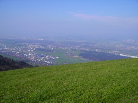 Sicht vom Startplatz richtung Ebikon...