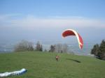 Paragliding Fluggebiet Europa » Schweiz » Luzern,Hasenberg,Ich mit meinem alten Epsilon 3 am Spielen im Wind...