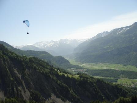 Blick Richtung Haslital mit Jöni im Vordergrund...
