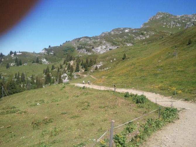 Dies ist der Weg Richtung Geisshorn.