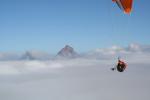 Paragliding Fluggebiet Europa » Schweiz » Schwyz,Klingenstock,Winterlicher Bisenflug vom Klingenstock mit Blick auf die nahen Mythen.
