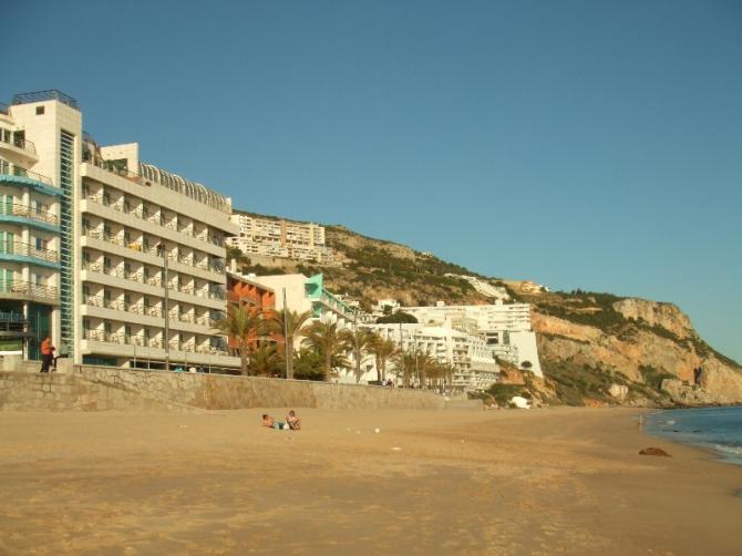 Sesimbra, Strand, Landeplatz