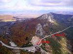 Paragliding Fluggebiet Europa  ,Laspi - Crimea, Ukraine,take-off & main landing areas in Laspi