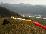 Paragliding Fluggebiet Europa » Schweiz » Tessin,Monti Di Colla,Blick übers Tal vom Startplatz aus. (aufgenommen am 11.04.2011)