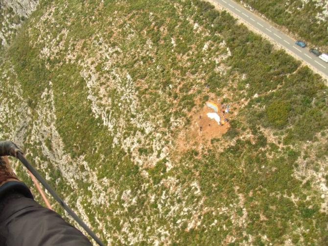 Über dem Startplatz S.