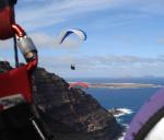 Paragliding Fluggebiet Europa » Spanien » Kanarische Inseln,Lanzarote - Mirador del Rio,Starkwindsoaring unter der Hangkante 17.01.2008