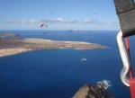 Paragliding Fluggebiet Europa » Spanien » Kanarische Inseln,Lanzarote - Mirador del Rio,Samtweiche Seebrise aus Nordost. 12.01.2008