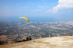 Paragliding Fluggebiet Europa » Griechenland » Peleponnes,Omblos,Start am Omblos mit Blick auf Patras.