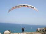 Paragliding Fluggebiet Europa Frankreich Languedoc-Roussillon,Cap Leucate,Start im laminaren Meerwind