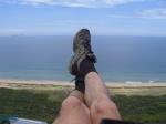 Paragliding Fluggebiet Südamerika Brasilien ,Buzios,Hugo richtung Strand nach stundelangen Soaren und einen großen durst
