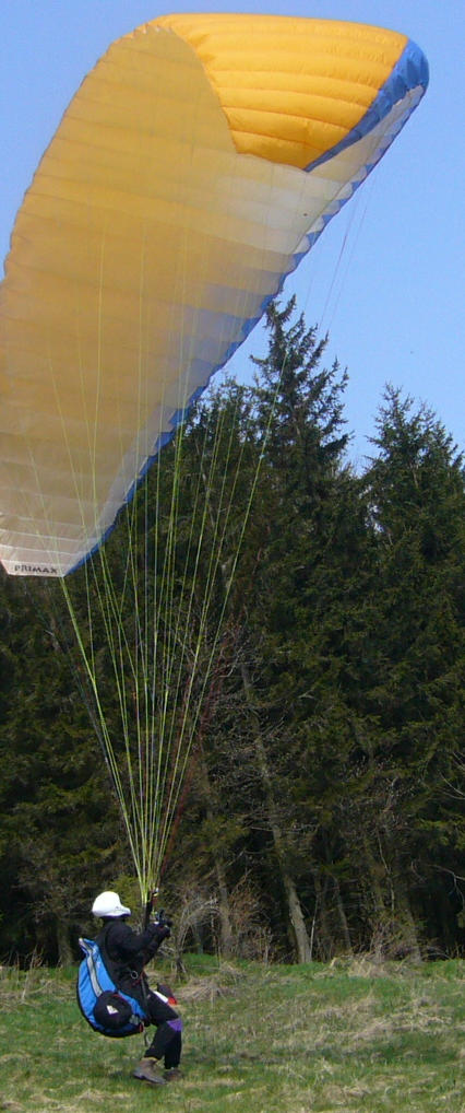 Start auch in der Schneise weiter unten noch möglich-weniger Seitenwind!