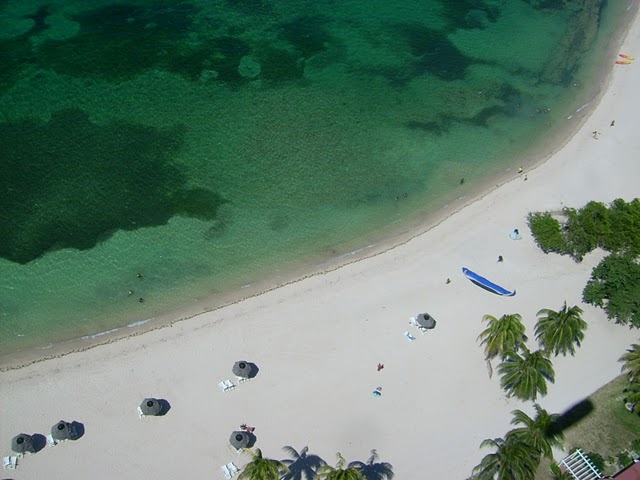The hotel from the air