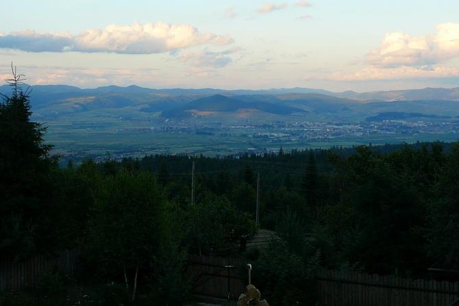 Flugberg in der Sonnenuntergang (Bild Mitte)