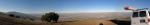Paragliding Fluggebiet Nordamerika » USA » Kalifornien,San Fernando/ Kagel,ein 120° Panoramabild in Richtung Norden. Mit Blick auf Palmdale und Lake Palmdale.
