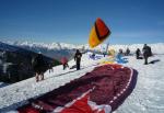 Paragliding Fluggebiet Europa » Schweiz » Wallis,Grimentz - Bendolla - Roc d'Orzival,15.01.2011    auf 2330 meter