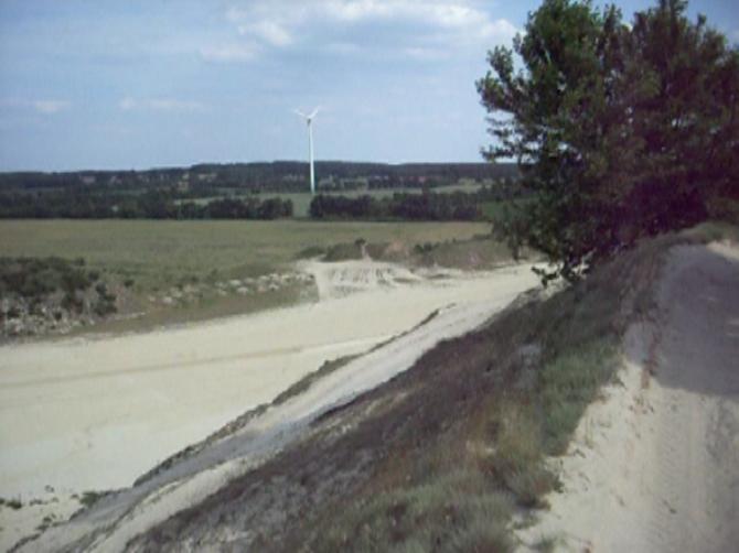 Ein Windanzeiger ist auch da.