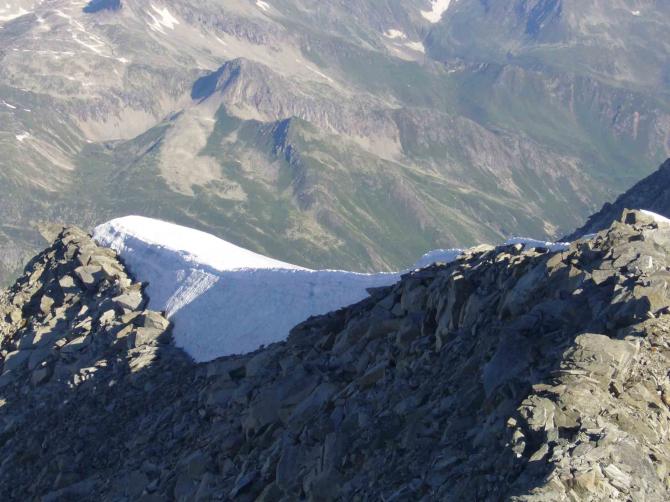 ridge to Keeskogel take off - north of summit