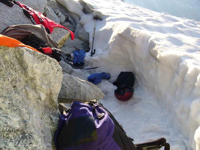 nice biwak conditions at the top - stay up there!