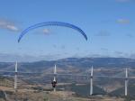 Paragliding Fluggebiet Europa » Frankreich » Midi-Pyrénées,Millau - Brunas,Soaring am Brunas mit Blick auf den Viadukt von Millau