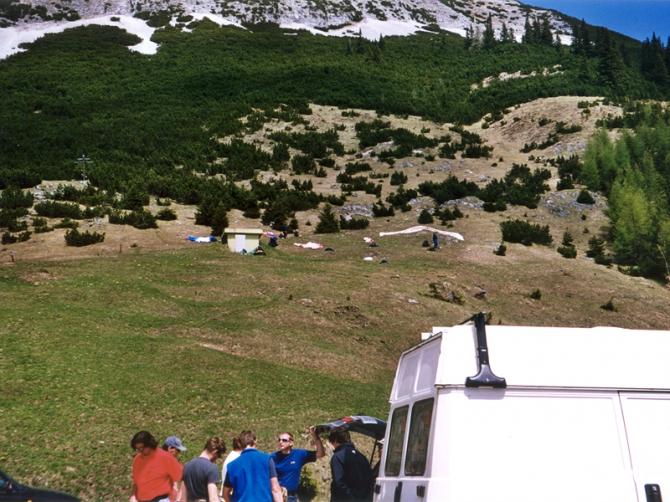 Startplatz hinter der Alm