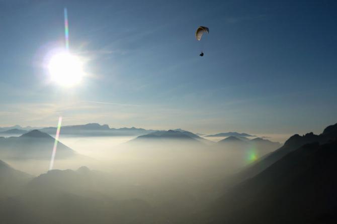 Walk and Fly am Schoberstein im Oktober 2008.