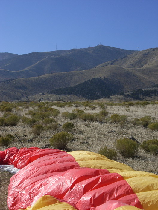 Blick zurück zum Start (bei den Antennen)