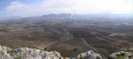 Paragliding Fluggebiet ,,Am Start Blick Ritg SO; links im Bildhintergrund die Gegend von Teba, resp Abdalajis-Poniente