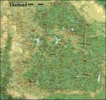 Paragliding Fluggebiet Asien » Thailand,Pha Lonnoi - Phu Rua,Karte Gesammtübersicht (NO-Thailand/Isaan)
