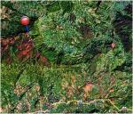 Paragliding Fluggebiet Asien » Thailand,Pha Lonnoi - Phu Rua,Satelitenbild PhuRua im PhuRua-Nationalpark (mit Startplatz PhaLonnoi)