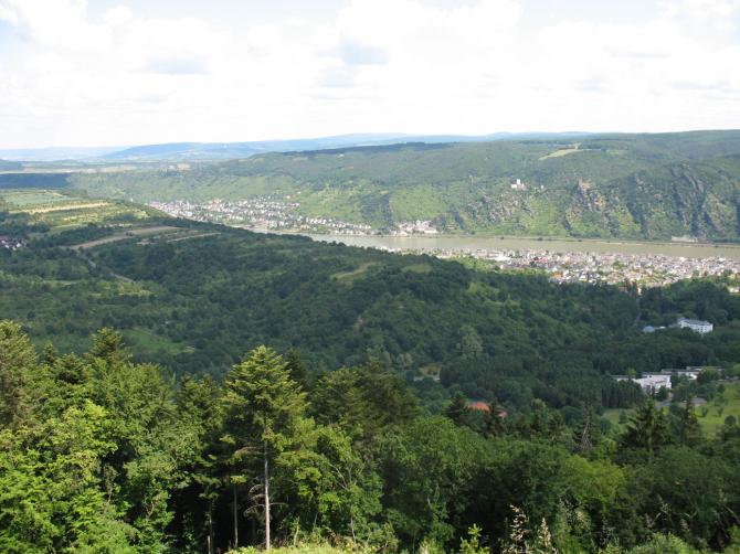 Blick vom Startplatz auf Weiler