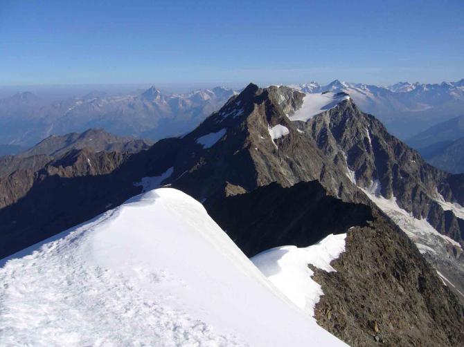 Weissmiesgipfel mit Blick nach Norden auf das Lagginhorn
