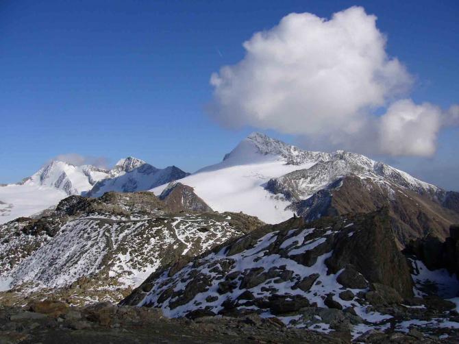 Similaun und Nachbarn vom Hauslabjoch aus