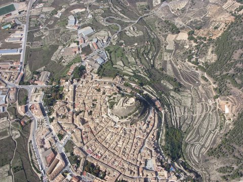 Overflying the castle of ´Biar,