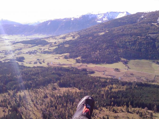 Flug über Zankwarner Berg Richtung Grabendorf