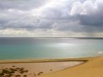 Paragliding Fluggebiet Europa » Spanien » Kanarische Inseln,Fuerteventura, Costa Calma,Blick von der Düne aufs Meer.
Startplatz.