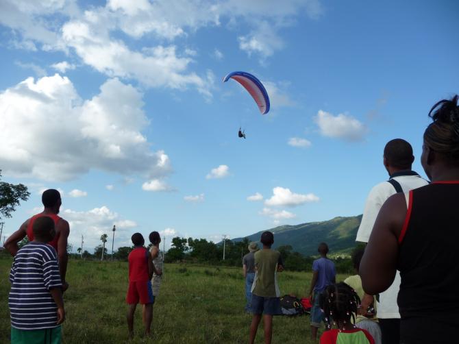 Landing site near Malvern Well (20km from Treasure Beach)