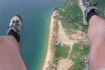 Paragliding Fluggebiet Südamerika » Venezuela,El Morro,Flug über Landeplatz (Landestrand)