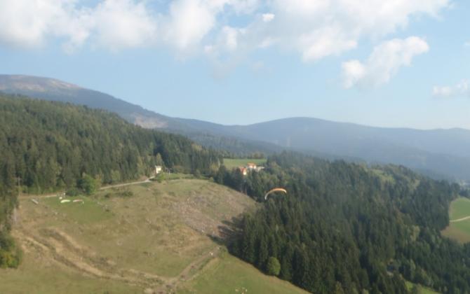 Blick auf den Startplatz Goding! Startzeiten einhalten!